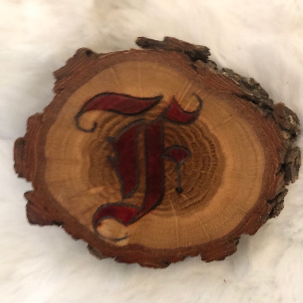 Handcrafted Unisex Vintage 70/80s Rustic Boho Letter Belt Buckle NWOT